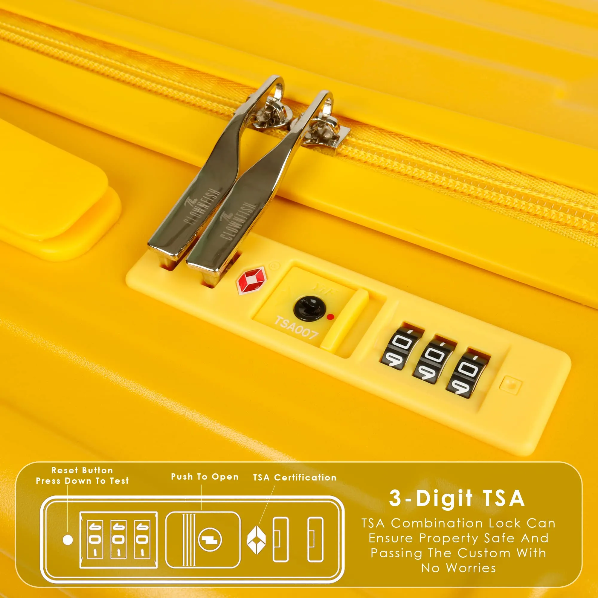 Ballard Series Set of 2 Trolley bags Yellow (Small, Medium)