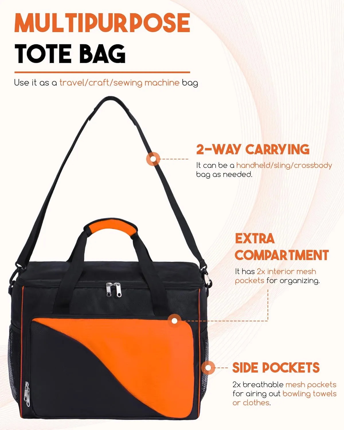 Bowling Ball Bag 2 Ball Bowling Bag with Wheels Convertible Single or Double Ball Bag Detachable Bowling Roller Bag with EVA Foam Ball Holder and Separate Shoe Bag Bowling Accessories for Men Women