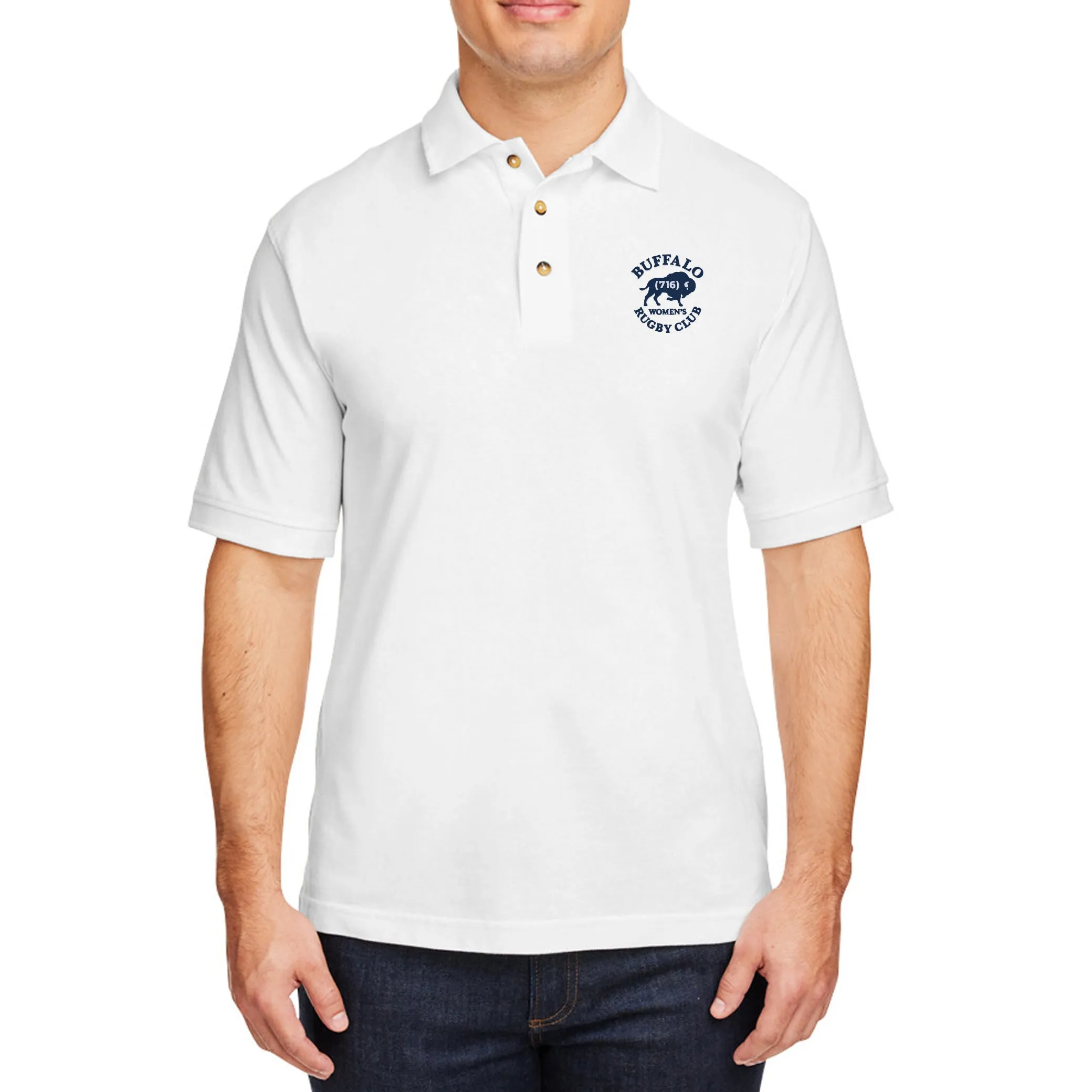 Buffalo WRC Ringspun Cotton Polo