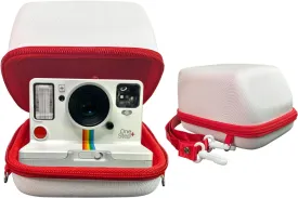 Camera Case for Polaroid OneStep 2VF/Now  Camera, Hard Carrying Case Protective EVA Storage Bag for One Step /Now/Now  Plus 2nd I-Type Instant Film Camera with Shoulder Strap, white