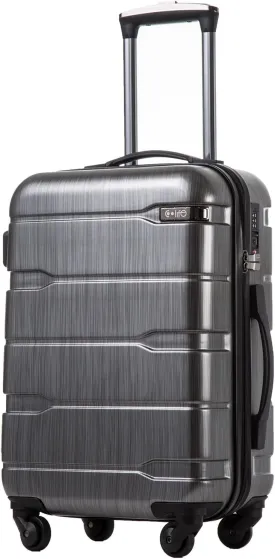 Coolife Luggage Expandable(only 28") Suitcase PC ABS Spinner Built-In TSA lock 20in 24in 28in Carry on