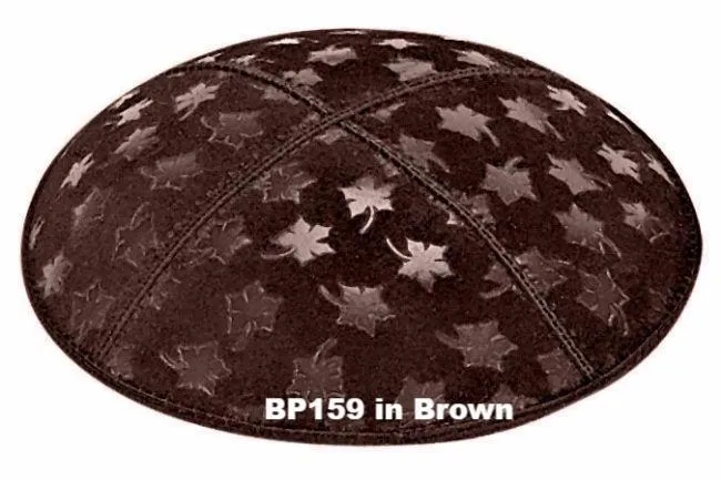 Embossed Suede Kippahs Blind Embossed Suede Kippot