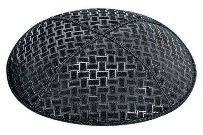 Embossed Suede Kippahs Blind Embossed Suede Kippot