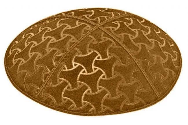 Embossed Suede Kippahs Blind Embossed Suede Kippot