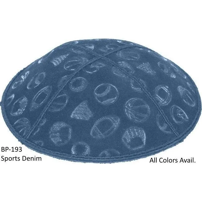 Embossed Suede Kippahs Blind Embossed Suede Kippot