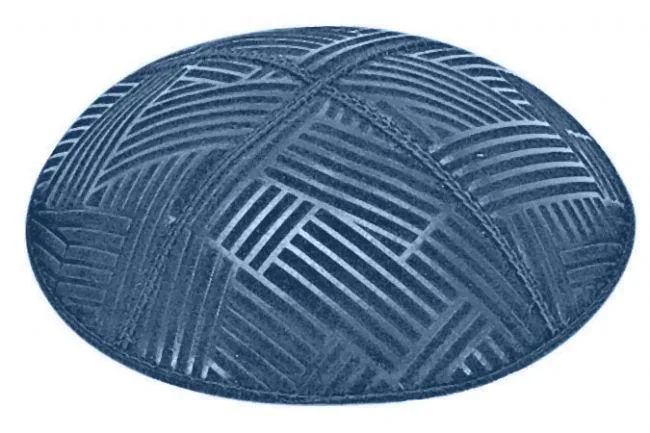 Embossed Suede Kippahs Blind Embossed Suede Kippot