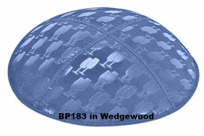 Embossed Suede Kippahs Blind Embossed Suede Kippot