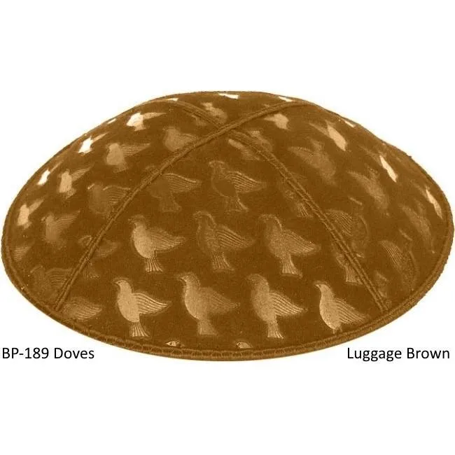 Embossed Suede Kippahs Blind Embossed Suede Kippot
