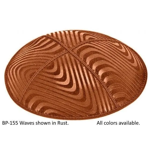 Embossed Suede Kippahs Blind Embossed Suede Kippot
