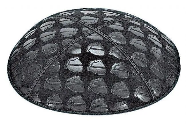 Embossed Suede Kippahs Blind Embossed Suede Kippot