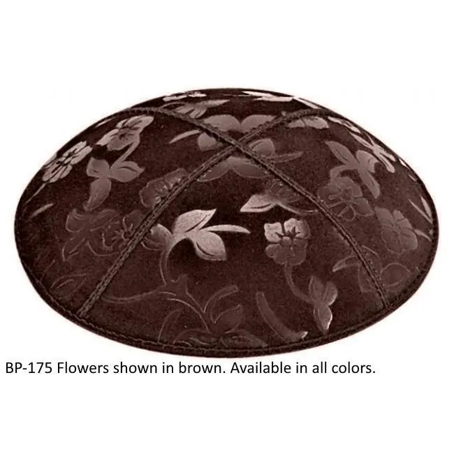 Embossed Suede Kippahs Blind Embossed Suede Kippot