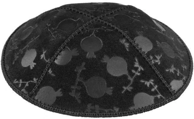 Embossed Suede Kippahs Blind Embossed Suede Kippot