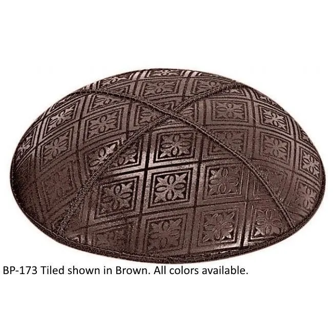 Embossed Suede Kippahs Blind Embossed Suede Kippot