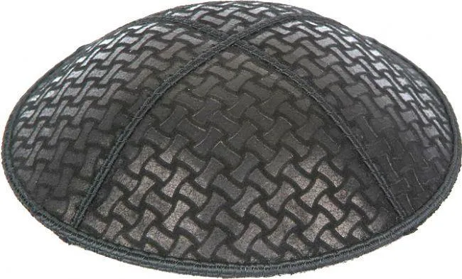 Embossed Suede Kippahs Blind Embossed Suede Kippot