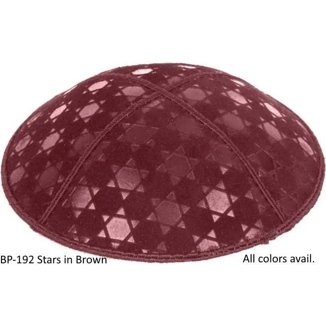 Embossed Suede Kippahs Blind Embossed Suede Kippot