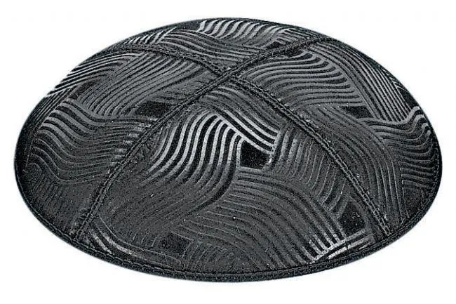 Embossed Suede Kippahs Blind Embossed Suede Kippot