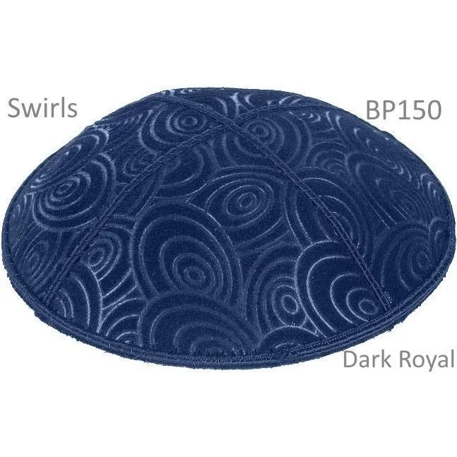 Embossed Suede Kippahs Blind Embossed Suede Kippot