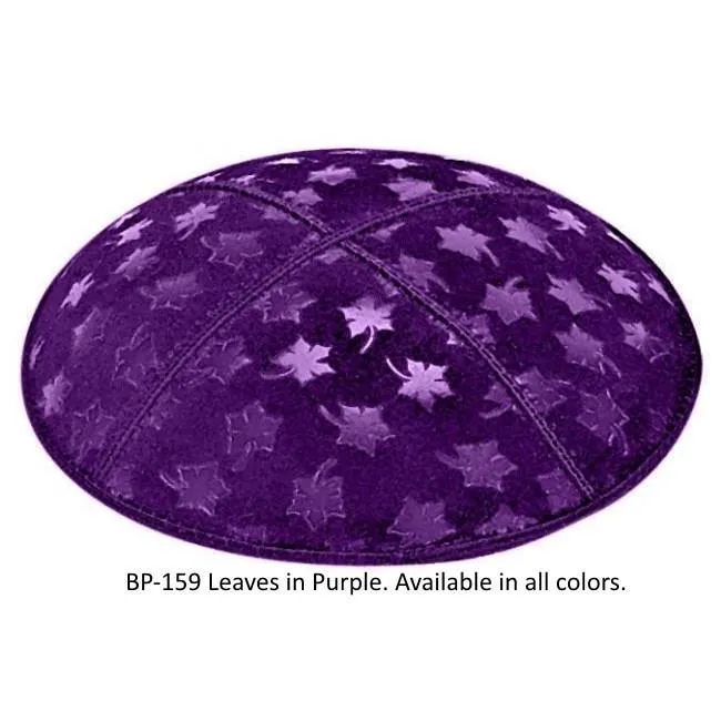 Embossed Suede Kippahs Blind Embossed Suede Kippot
