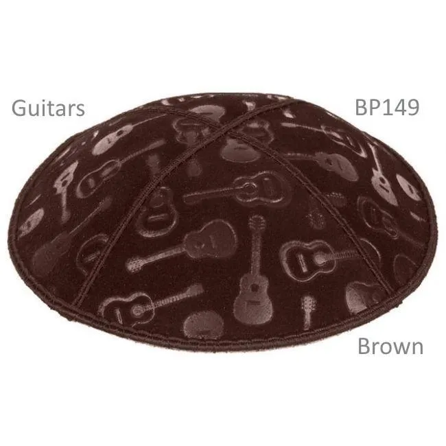 Embossed Suede Kippahs Blind Embossed Suede Kippot