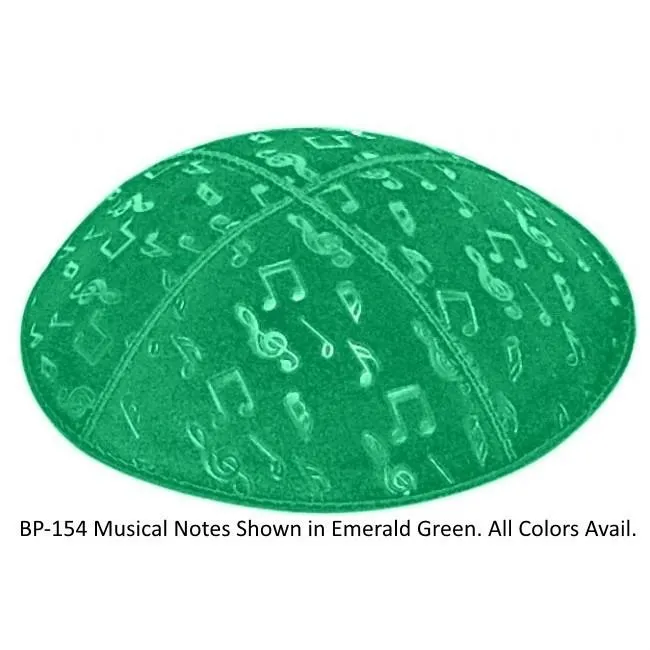 Embossed Suede Kippahs Blind Embossed Suede Kippot