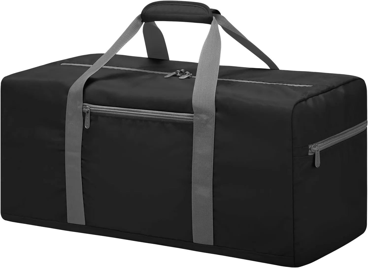Foldable Duffel Bag 35L Small Lightweight Luggage Bag for Travel Gym Sport-Black