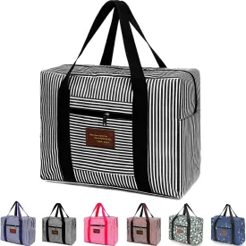 FUNSEED Travel Duffel Bags for Women and Men, 78L Large Waterproof Carry-on Luggage Bag (Black, Middle 41L)