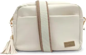 Modern Chic Alice Crossbody Bag: Vegan Leather Purse with Roomy Exterior/Interior Pockets, Key Leash & Matching Womens Wallet