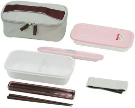 pa-ru Assist Bag with Lunch Box Small Notebook, Bunk (with chopsticks belt) Pink D  2784