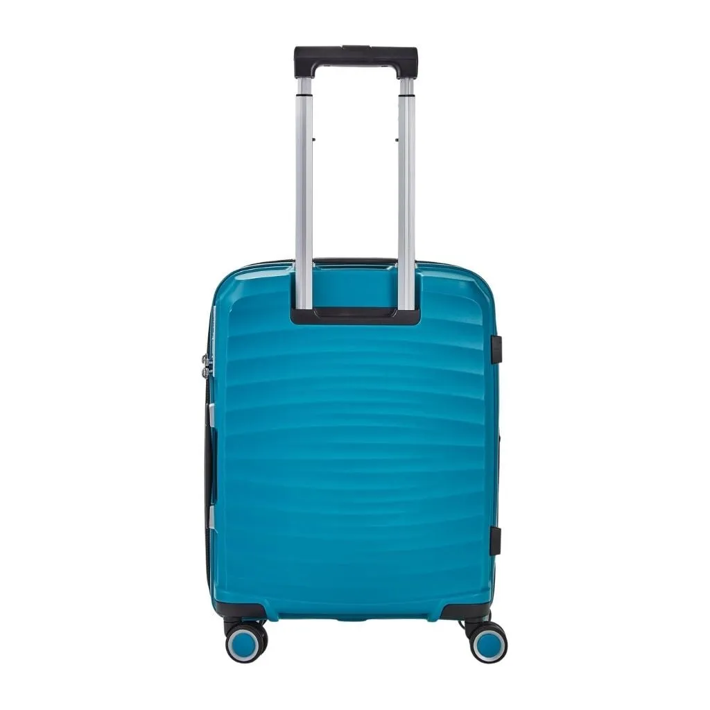 Rock Sunwave 3 Piece Set Expander Hardsided Luggage - Blue