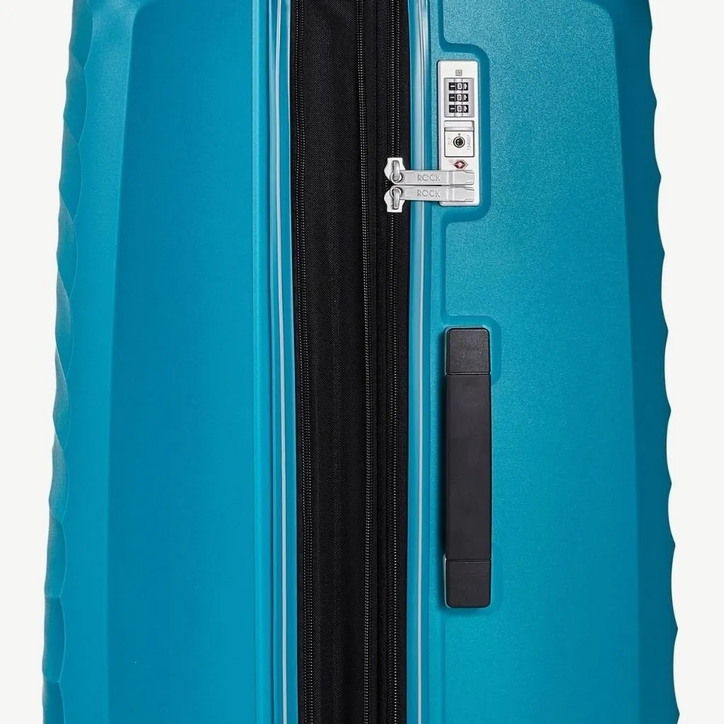 Rock Sunwave 3 Piece Set Expander Hardsided Luggage - Blue