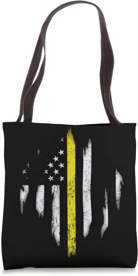 Thin Yellow Line Tote Bag