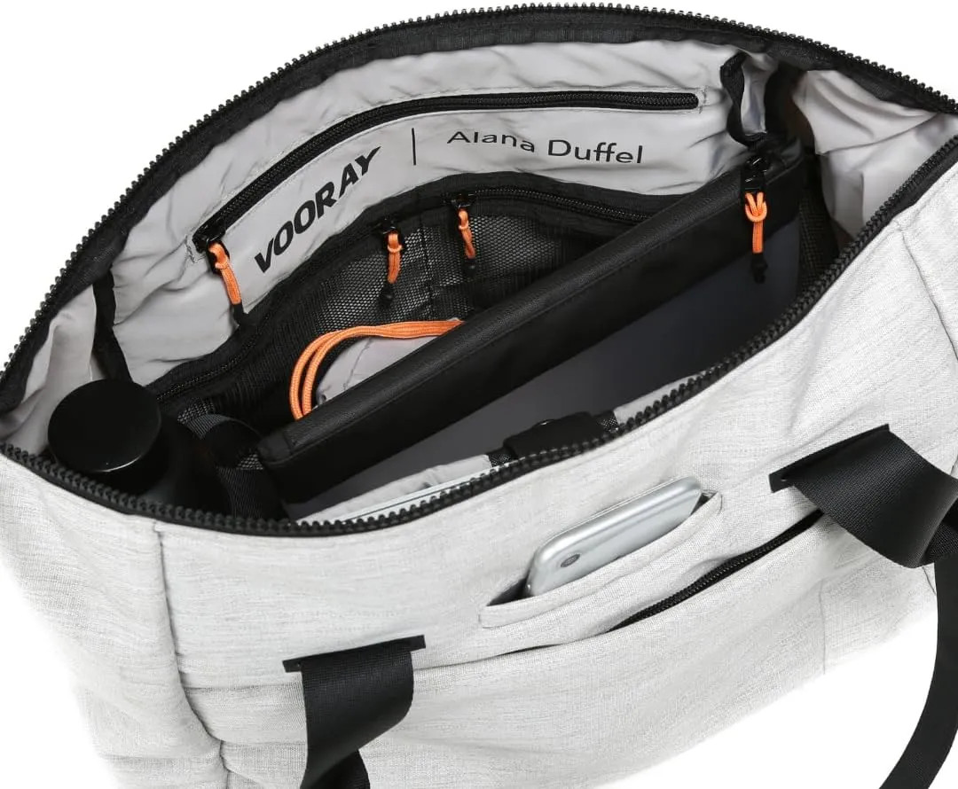 Vooray Alana Duffel Bag  Small Lightweight Travel Bag with Laptop Sleeve, Sports Gym Duffel for Women & Men, Weekender for Overnight, Everyday Use, or Hospital Travel