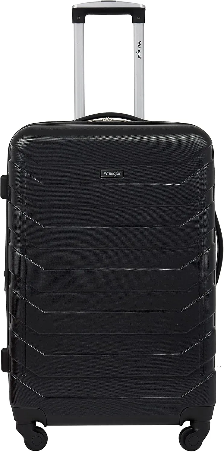 Wrangler Miami Luggage & Packing Cubes, Black, 4 Piece Set